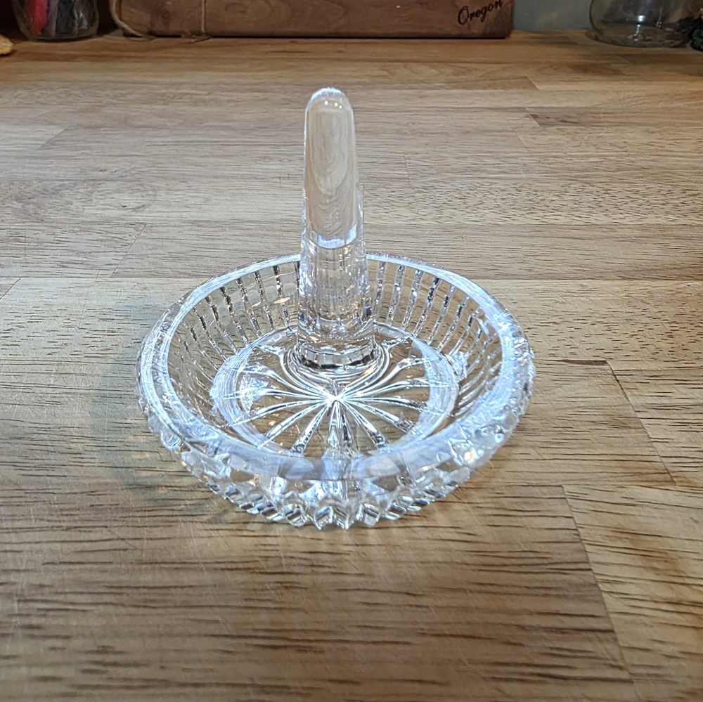 Vintage Waterford Crystal Ring Holder Trinket Dish 3"